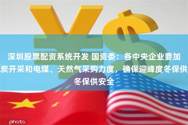 深圳股票配资系统开发 国资委：各中央企业要加大煤炭开采和电煤