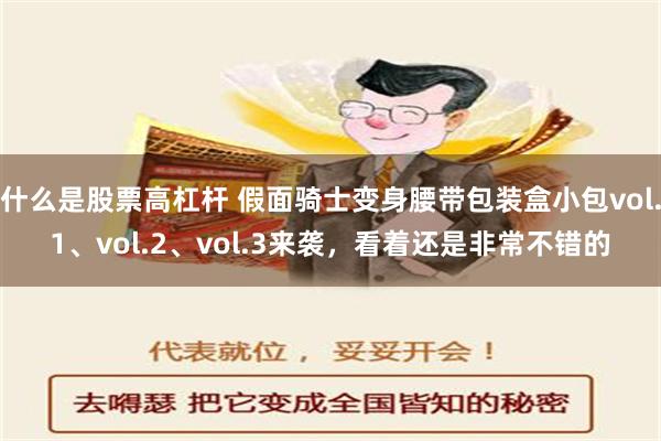 什么是股票高杠杆 假面骑士变身腰带包装盒小包vol.1、vo