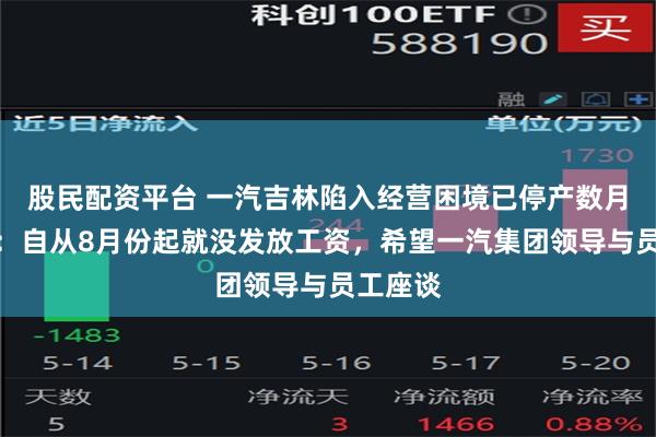 股民配资平台 一汽吉林陷入经营困境已停产数月！员工：自从8月